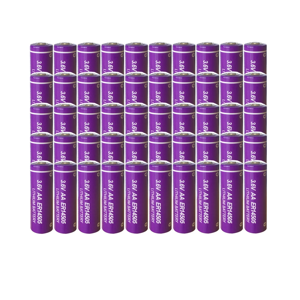 

48pcs PKCELL AA Battery Li-SOCl2 Battery 3.6V ER14505 2400mAh Non-rechargeable Lithium Batteries