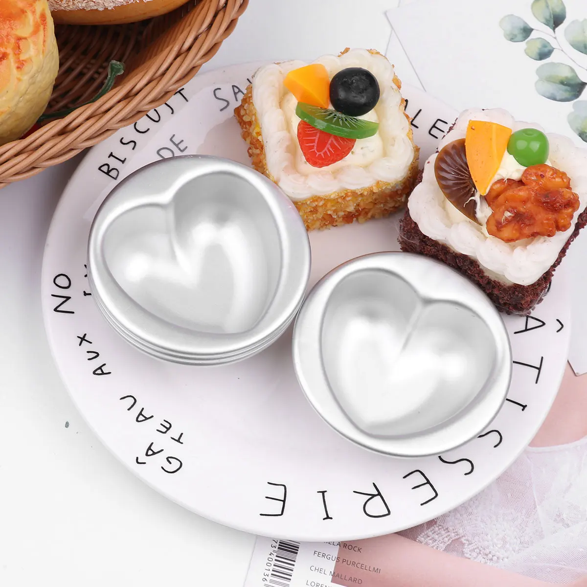 4Pcs Nonstick Aluminum Alloy Egg Tart Molds Cupcake Cake Muffin Baking Cups Tartlets Pans Pan Cake Baking Tool Kitchen Bakeware