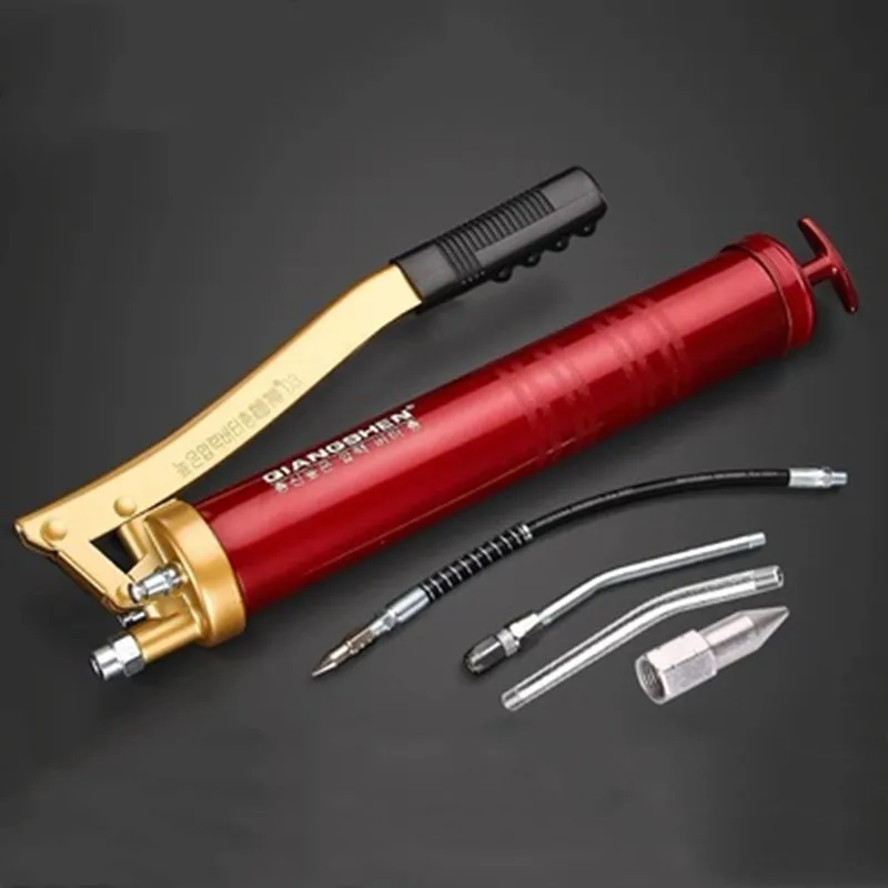 600CC Mini Grease Gun Pistol Grip One Handed Grease Butter Machine Lube Tool For Auto Repair Lubrication Vehicle Hand Tool