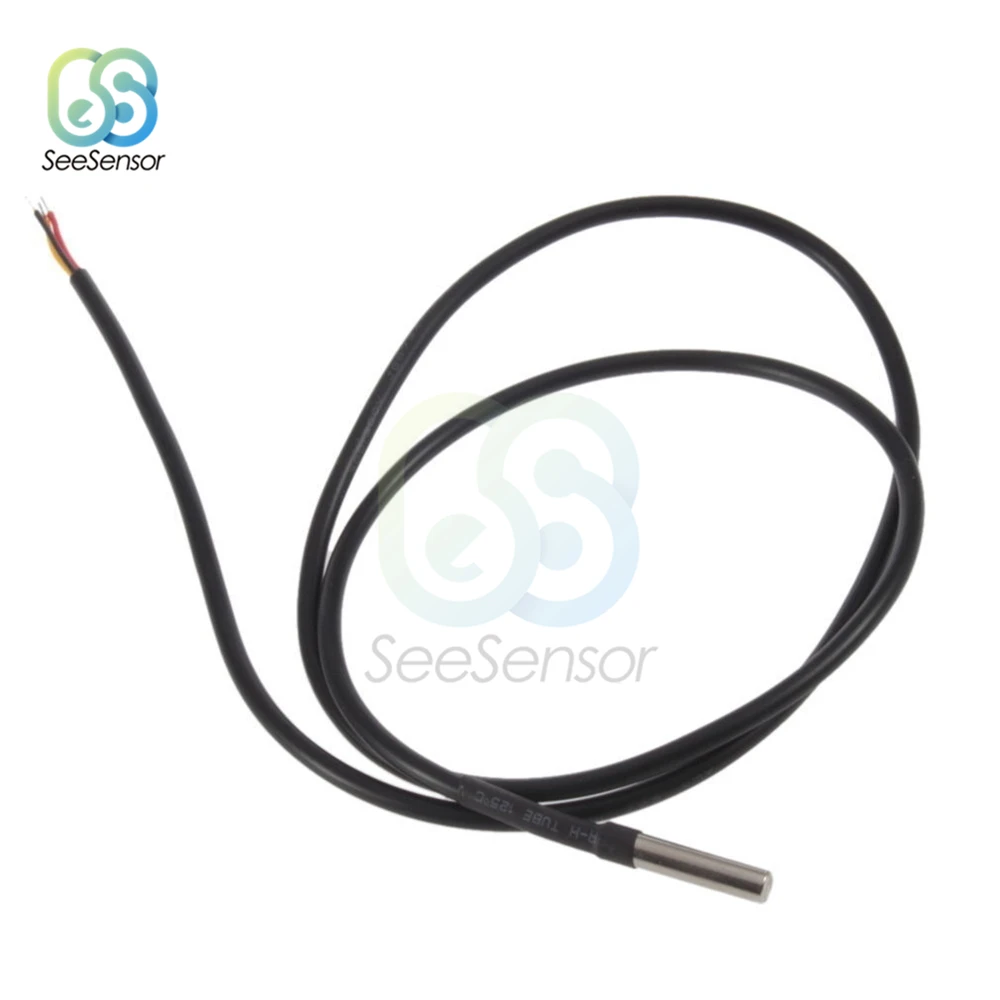 Arduino용 방수 디지털 온도 센서, 100cm, DS1820 스테인레스 스틸, DS18b20 온도 프로브