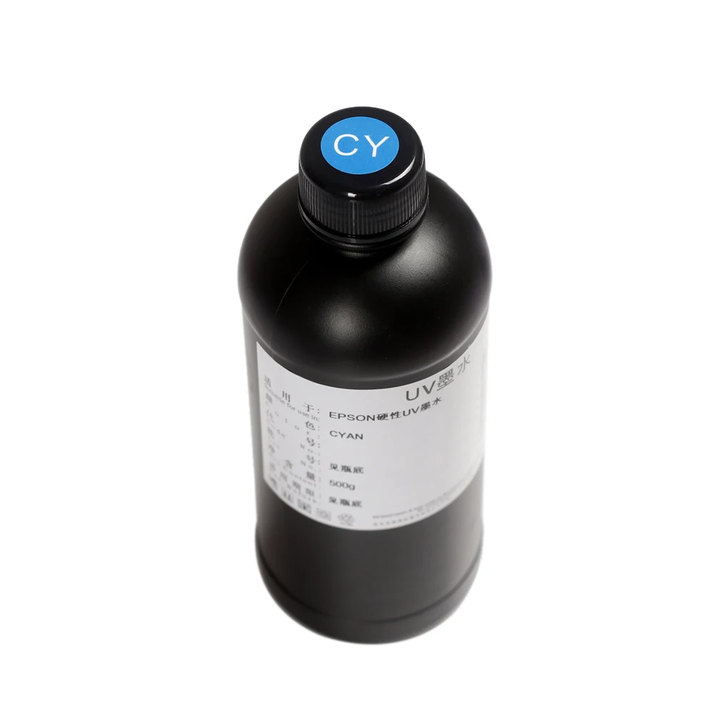 500Ml Universele Uv Vijf-Kleur Inkt Is Geschikt Voor Uv Inkjet Printer 3D Epson R1390 L800 L805 L1800 r2000 Drukinkt