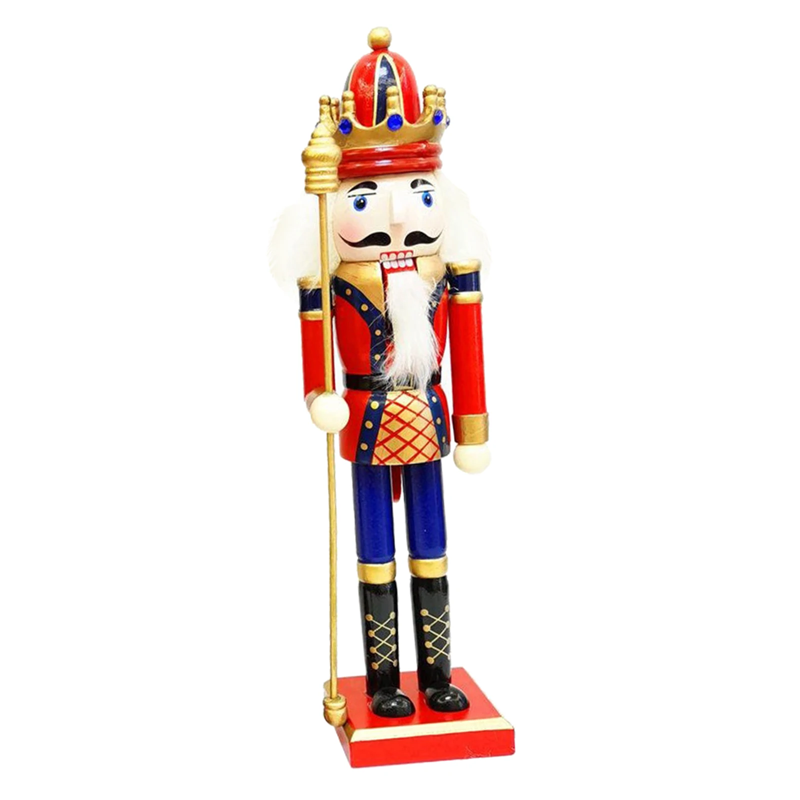 30CM Christmas Wooden Soldier Swordsman Nutcracker Puppet Room Decor Ornament Christmas Gift Handcraft Nutcracker Puppet Doll