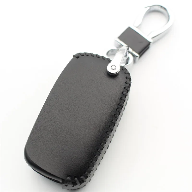 FLYBETTER Genuine Leather 3Button Flip Folding Key Case Cover For Lada Sedan/Largus/Kalina/Granta/Vesta Car Styling L496