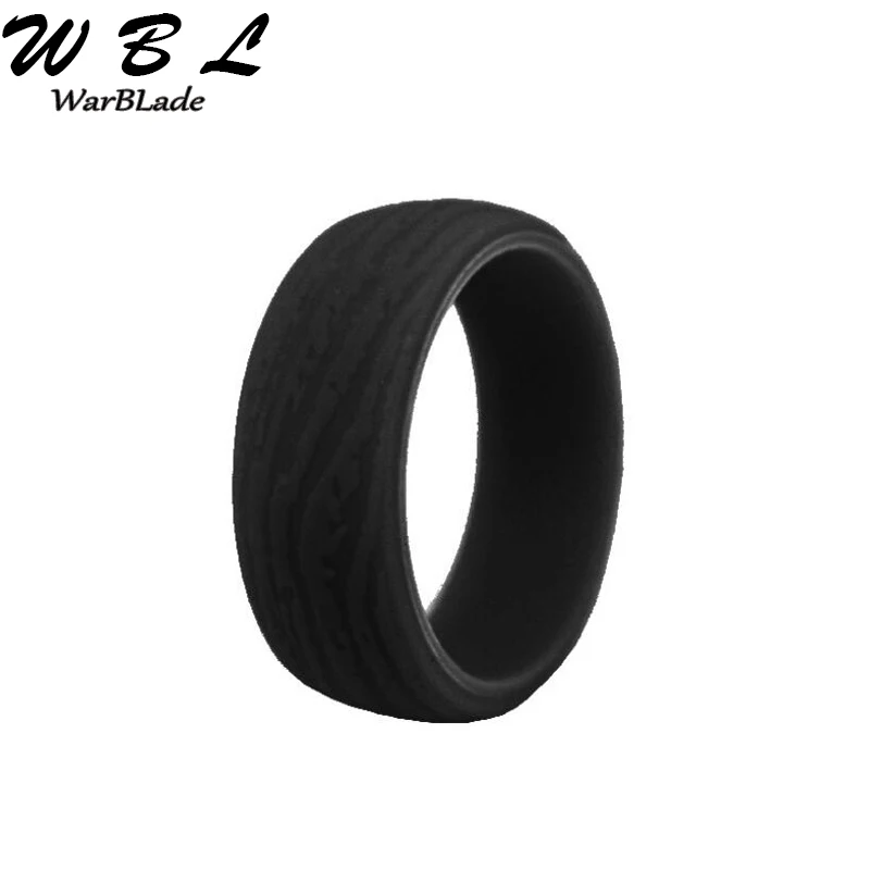 Men Bark pattern Silicone Finger Rings Food Grade FDA Silicone Ring Hypoallergenic Flexible Sports Antibacterial Rubber Bands