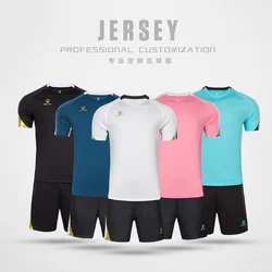 KELME-Camisas de futebol para homens, uniforme de futebol, agasalho, roupas esportivas, terno personalizado, manga curta, 8151ZB1004