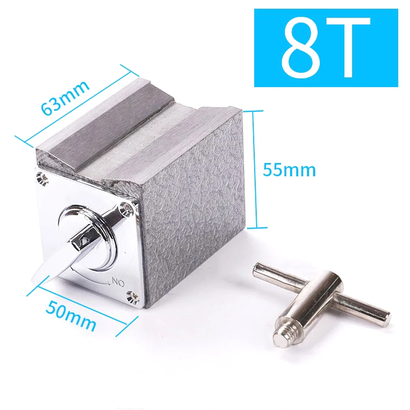 Metal Switch Magnetic Table Base 6T 8T 10T 12T V type Magnetic Base Dial Indicator Stand Base Magnet Seat Table Wire Cutting