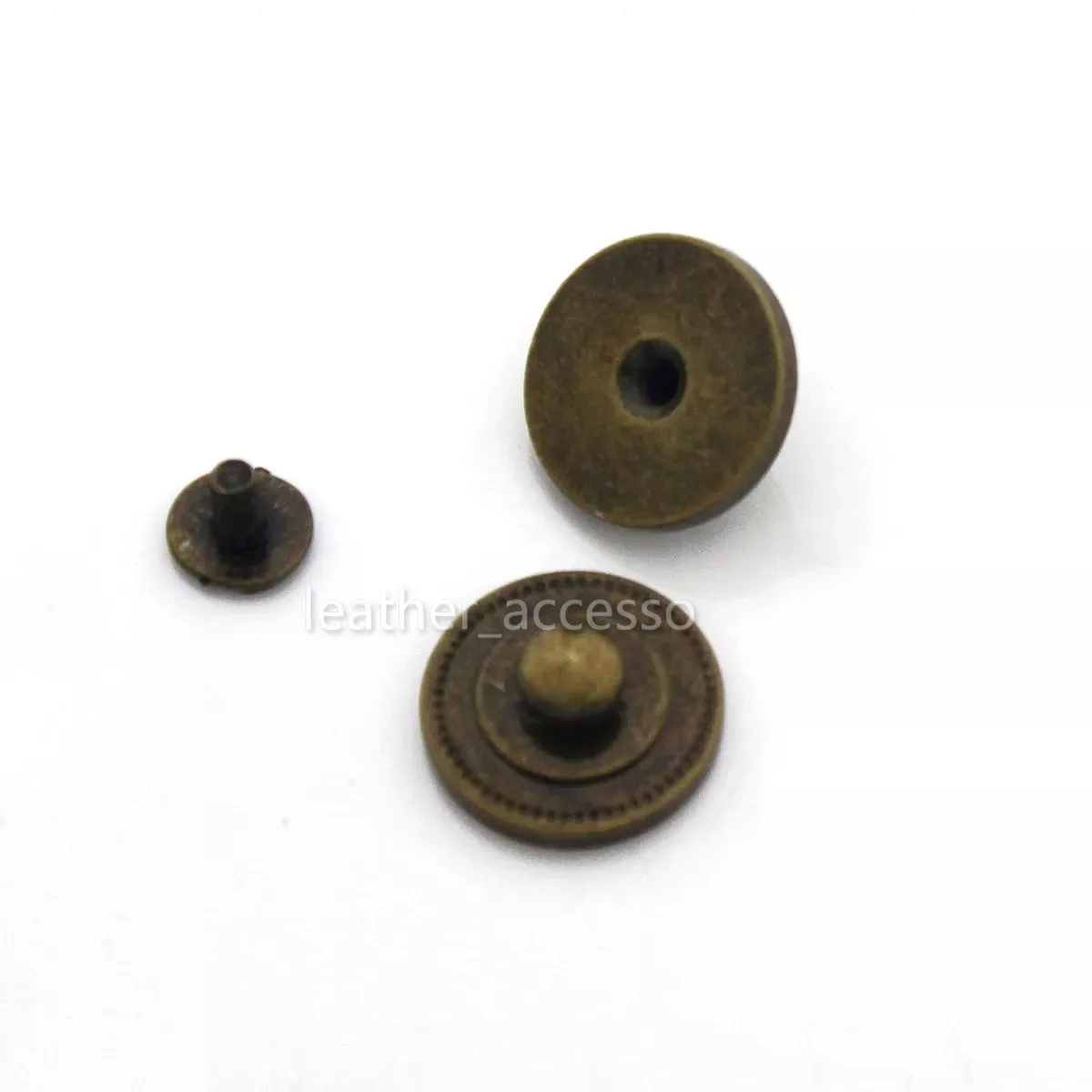 4pcs Brass Screw Back Rivets for Bag Base Studs and Leather Studs Nail Garment Leather Craft Belt Wallet Bag Decoration Hardware