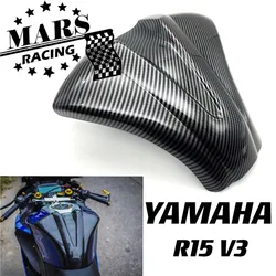 Motorcycle Carbon fiber pattern Tank Pad Sticker Tank Protect Cover Guard Fits For YAMAHA YZF R15 V3.0 2017 2018 2019 2020 2021