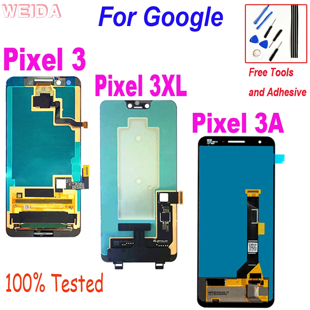 

100% Tested LCD for Google Pixel 3 Pixel 3XL 3 XL Pixel 3A LCD Display Touch Screen Digitizer Assembly for Google Pixel 3A LCD