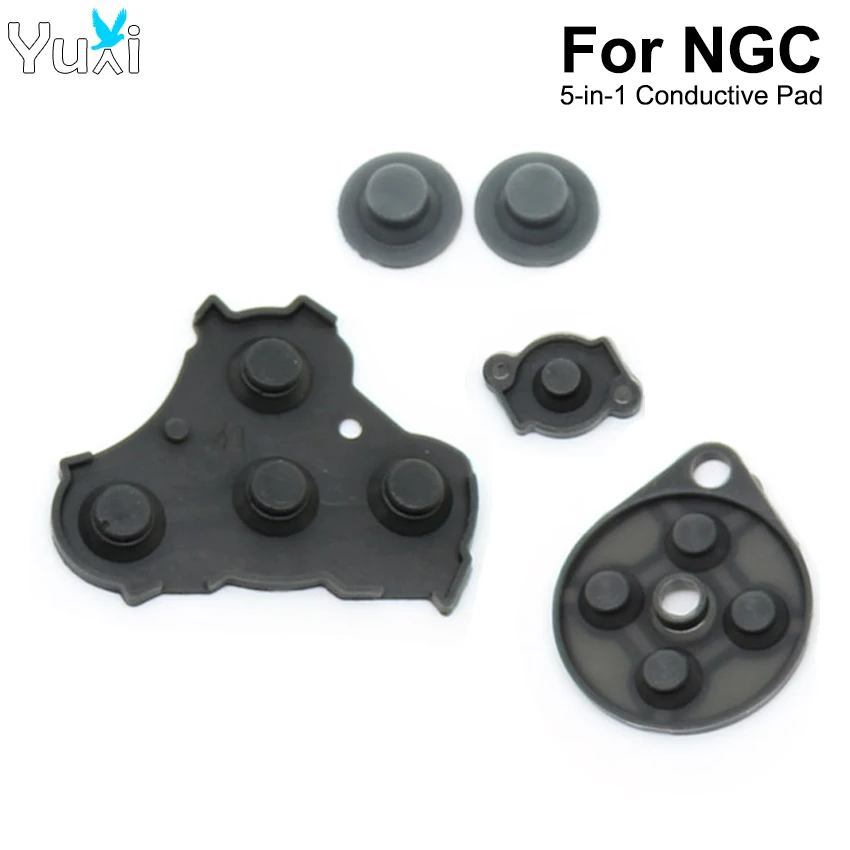 

YuXi 1 set Rubber Conductive Button Silicone Pad for Nintend GameCube for NGC Replacement Repair Part