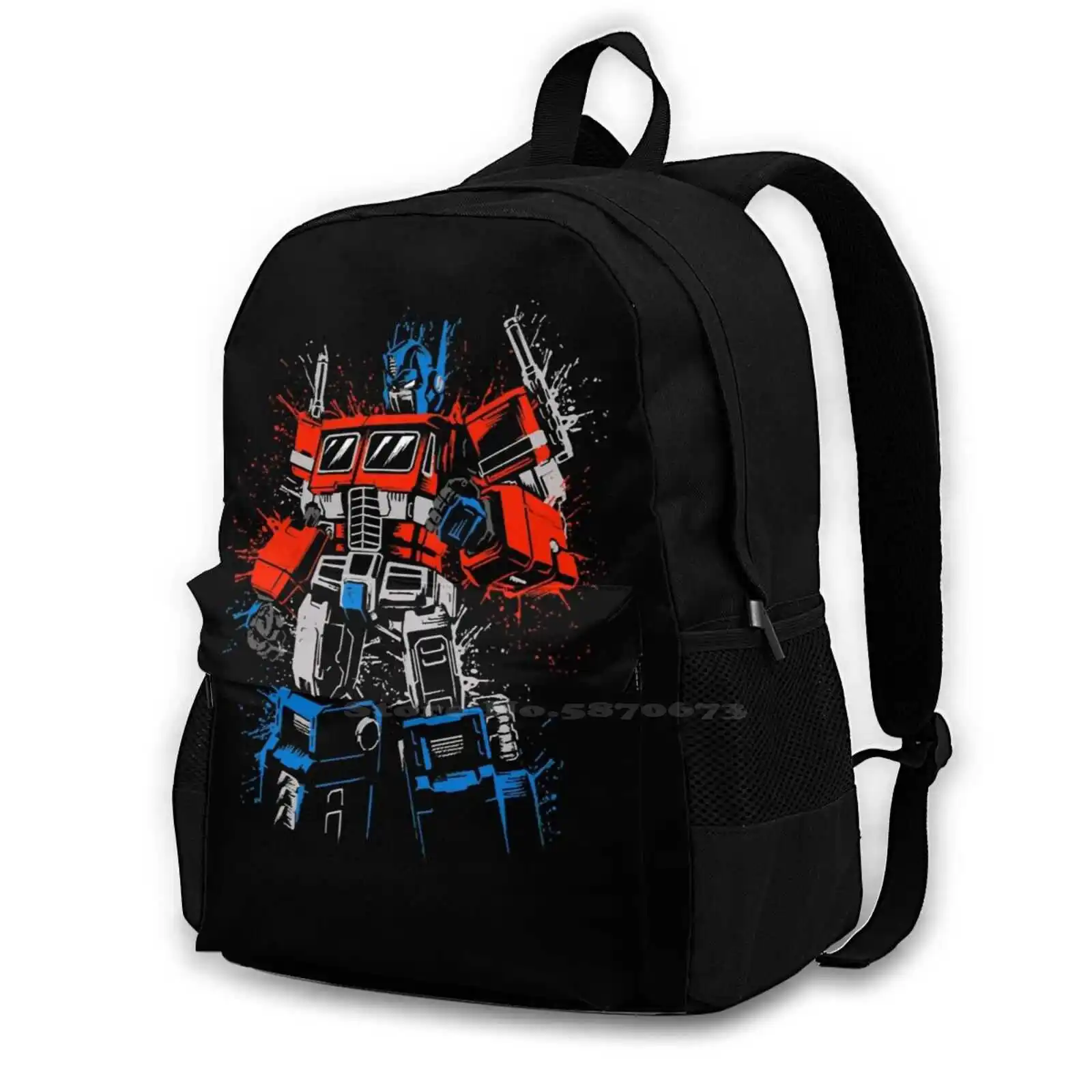 Splatter-Prime Sacos De Escola Para Meninas Adolescentes, Laptop Sacos De Viagem, Anime Autobots Decepticons, Japão Power Robot