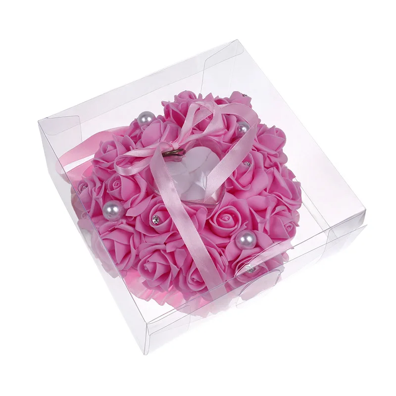 1 Buah Kotak Cincin Bunga Mawa - Ring Bearer Pillow ulasan dan harga