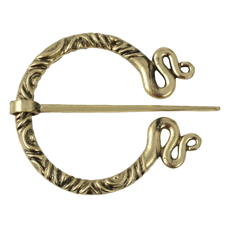 Cloak Pins Brooch Vintage Viking Style Brooch Jewelry Scarf Buckle Medieval Norse Amulet Lapel Pin Accessories