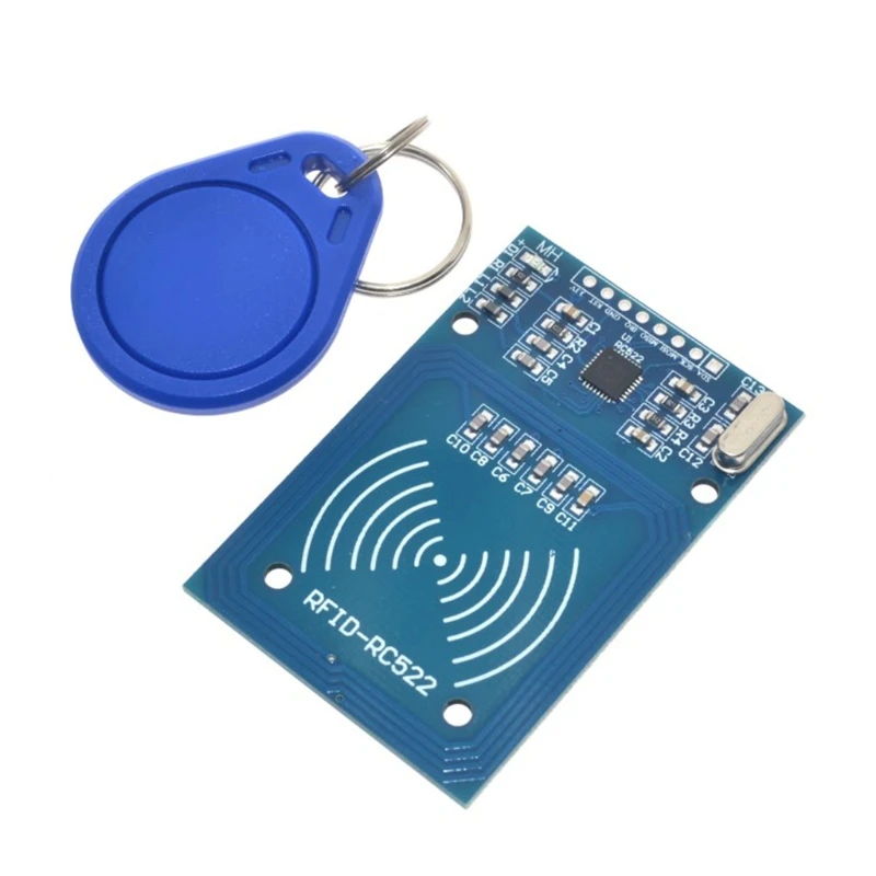 Advanced RFID-RC522 Kit RFID-RC522 Reader Module with S-50 White Card Key Ring Compatible with Arduinos Raspberry-Pi
