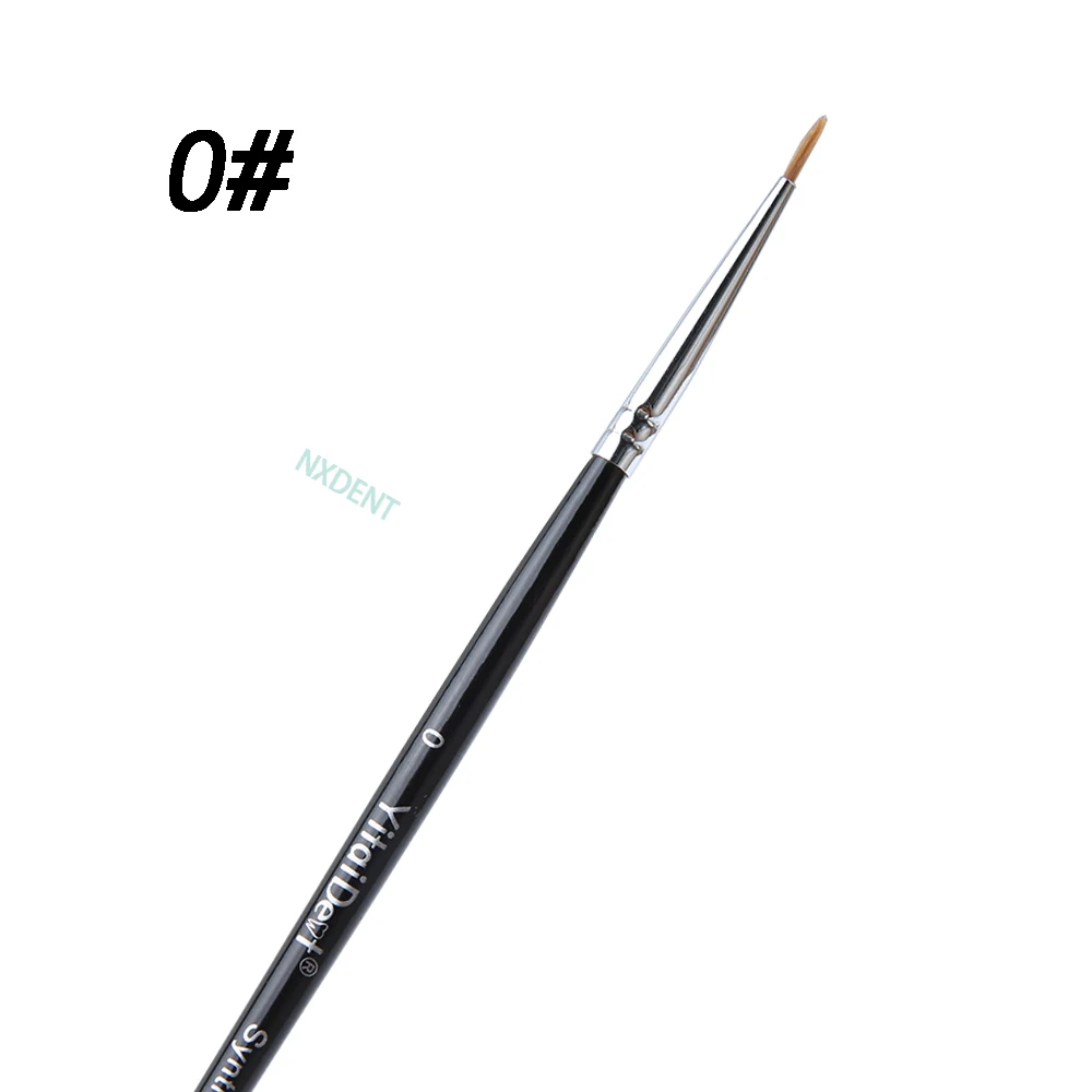 Pluma de cepillo Dental de porcelana, herramienta de cerámica para técnico, suministros de laboratorio Dental, 1 piezas