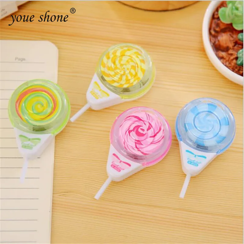 1Pcs Cute Lollipop Pencil Sharpener  Double Hole Cartoon Mini Styling School Supplies Pencil Sharpener Retail