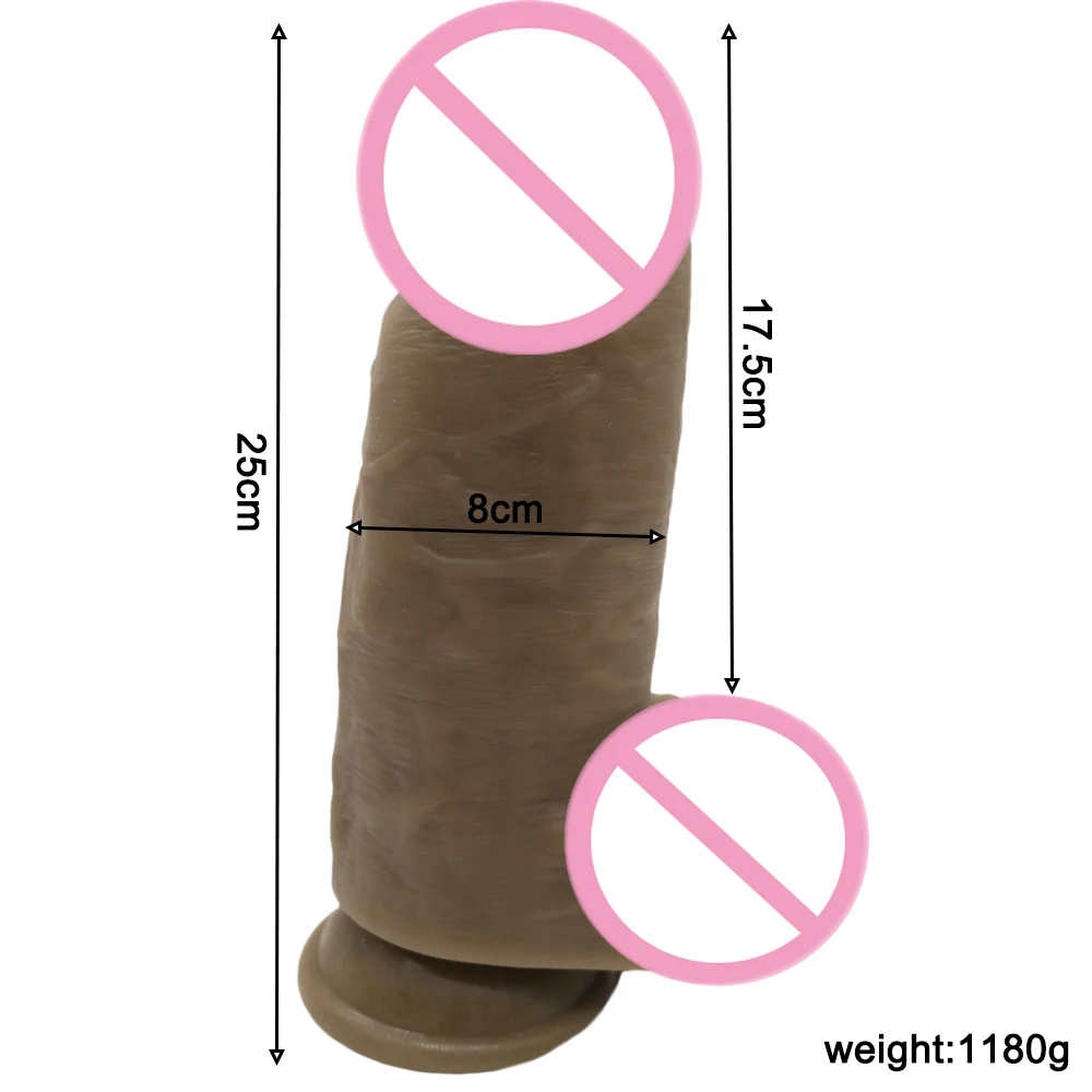 HOWOSEX 8CM Giant Dildos Thick Huge Anal Butt Extreme Big Realistic Dick Suction Cup Sex Toy for Women