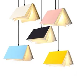 Modern Led Book Pendant Light Living Dining Room Study Chandelier Hanging Lighting Night Lamp Bedroom Kitchen Restaurant Light