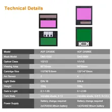Solar Auto Darkening Welding Helmet 9-13 #5