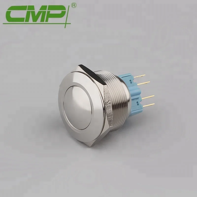 

CMP 25mm Series Machine Push Button On and Off Switch 250v CE and TUV Approval Lock 5pcs/pack 1NO1NC