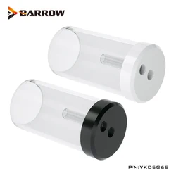 Barrow Integrated Cylinder 65MM Diameter Water Tank Split Water Cooling Combo Reservoir For D5 Pump,PMMA/POM G1/4 ,YKD5G65