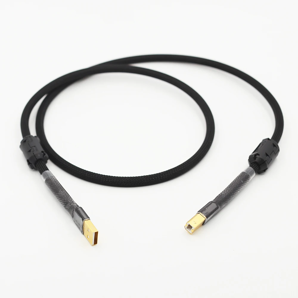 

Hifi Usb Cable Type A To B Audio OTG Cable For PC DAC Mobile phone Magnetic ring Cable