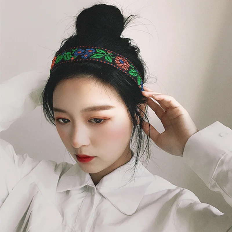 

Fashion Korean LACE Headband Bow Hair Hoop Hairband for Women Girls High-quality Embroidery Hair Band Hair Accessories