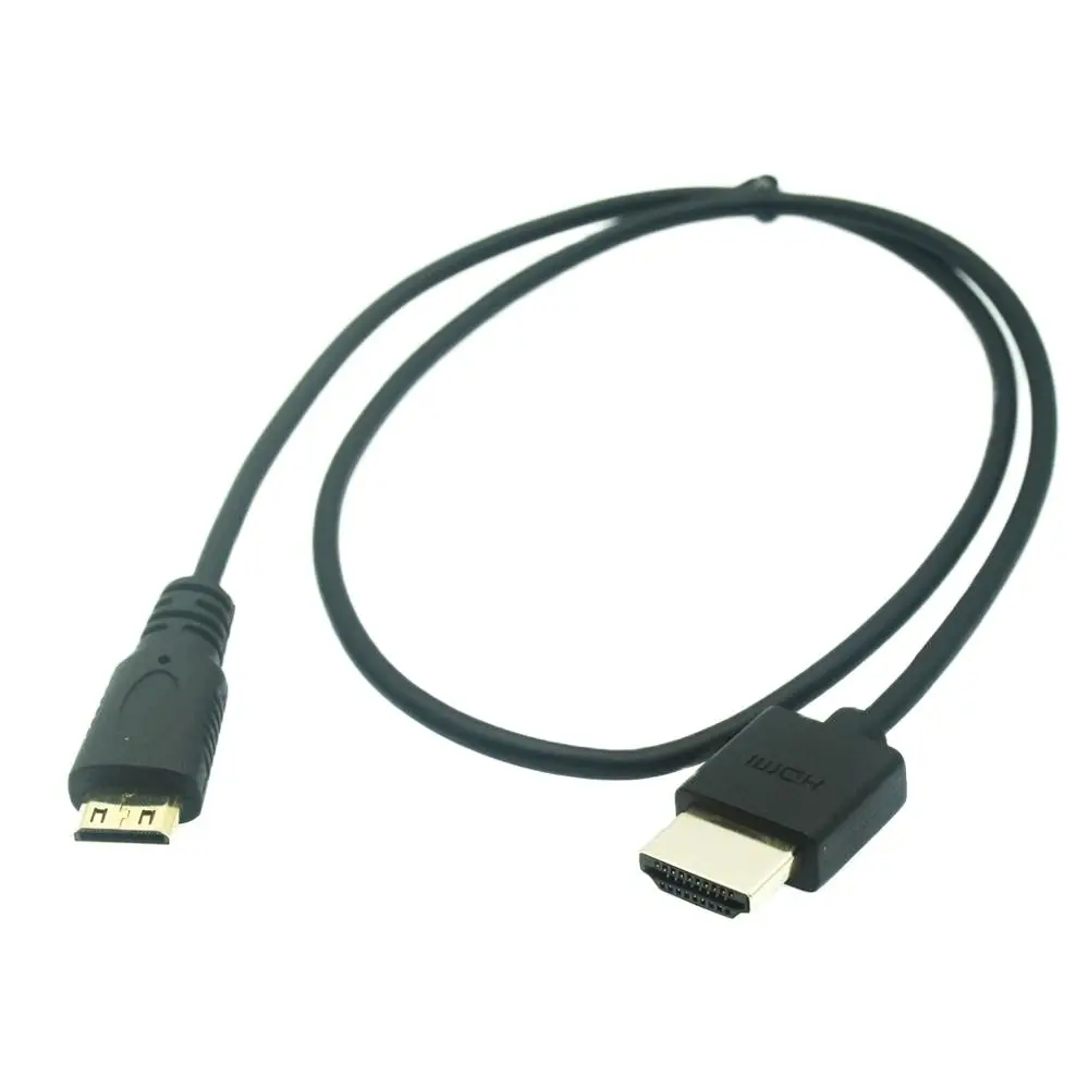 Mini kabel kompatybilny z HD do HDMI 1080p 3D pozłacana wtyczka Adapter o wysokiej prędkości do projektora ekran aparatu Notebook TV 1M-10M