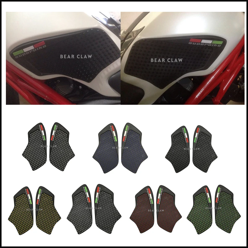 

High quality Motorcycle Tank Traction Side Pad Gas Fuel Knee Grip Decal for DUCATI MONSTER 696 795 796 1100 1100S