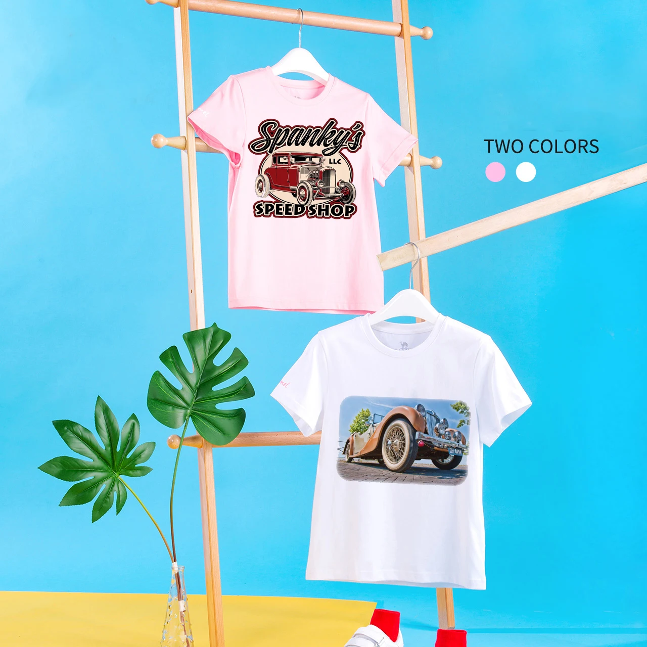 Fashion Baby Boys Girls Summer T-Shirt Kids CartoonVintage Car T Shirt Interesting Children Clothing For Size 1 2 3 4 5 6 Year