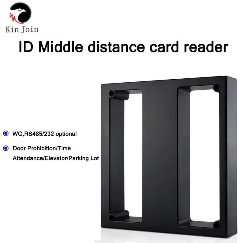 KINJOIN Waterproof 125khz Rfid RFID Long Range Reader for Parking System 1m Middle Range Wiegand Reader For Access Control