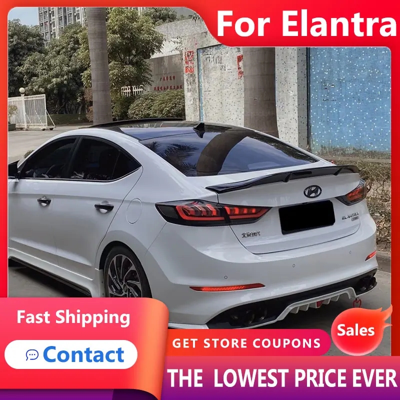 

Задние фонари HANA для Hyundai Elantra 2017-2018, новые светодиодсветодиодный задние фонари Elantra MD, сигнал DRL, тормозные задние автомобильные аксессуары