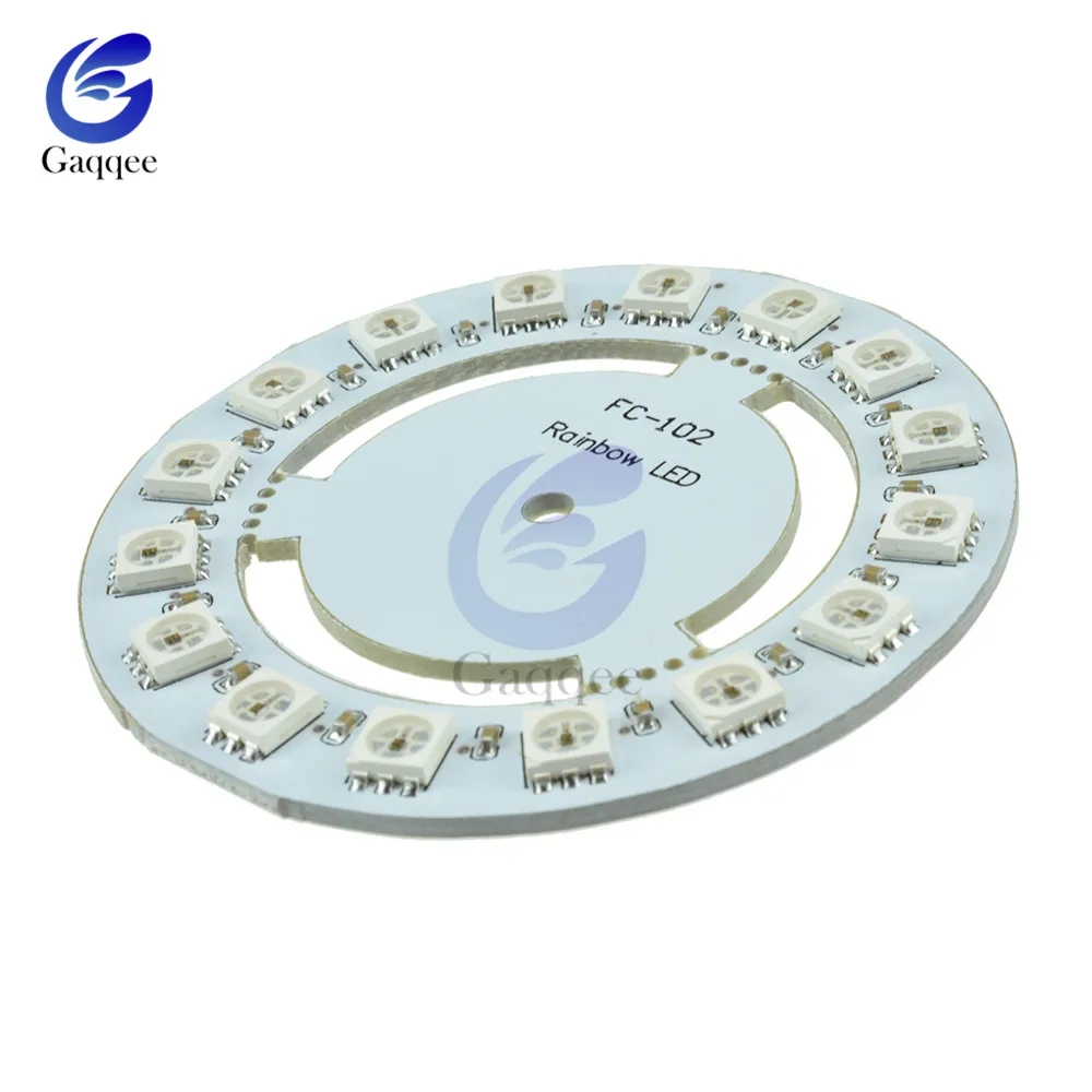 7-60 Bit Digital WS2812 RGB LED Ring Full Color Highlighting WS2812 5050 SMD Leds Strip Module Microcontroller DC 5V for Arduino
