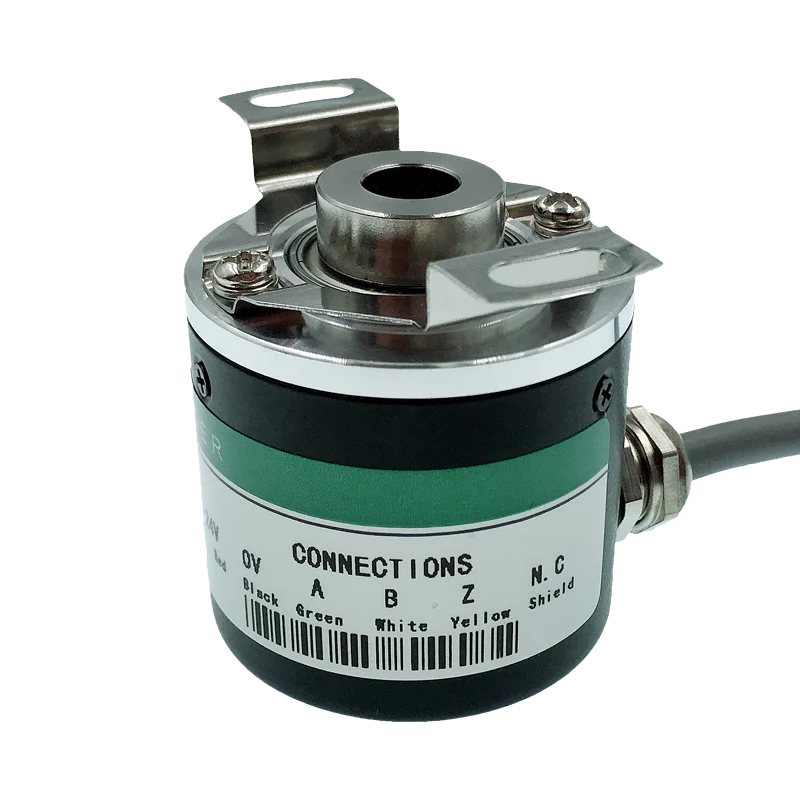 Hollow shaft photoelectric rotary encoder ZKP3808 600 pulse 600 line/2500 pulse 2500 line ABZ three-phase 5-24V