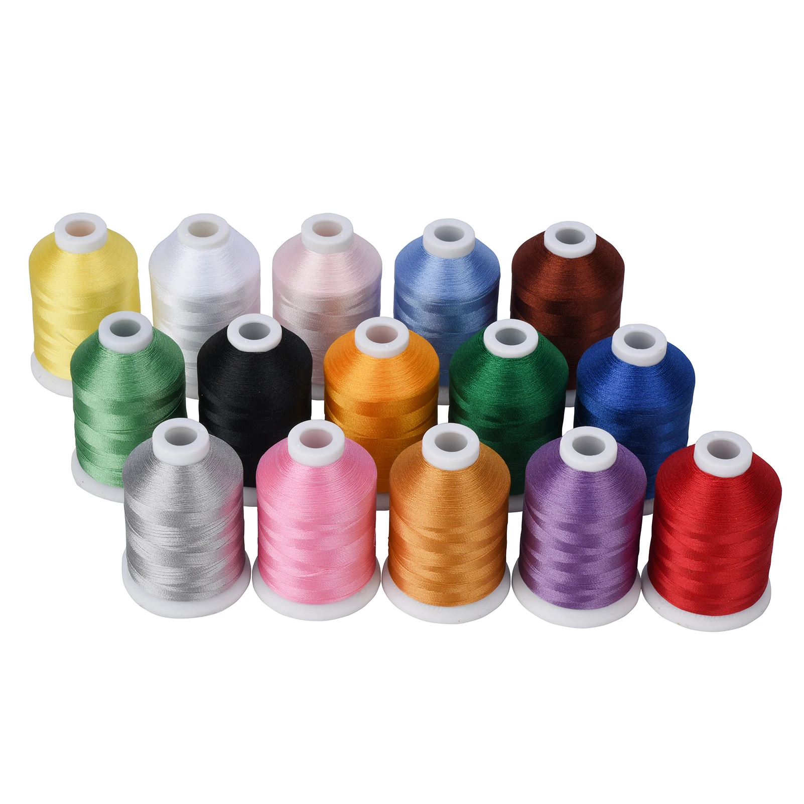 Simthread Embroidery Machine Threads 15 Options 15 Colors Set Polyester 40WT 120D Thread For Embroidery Machine Sewing Machine