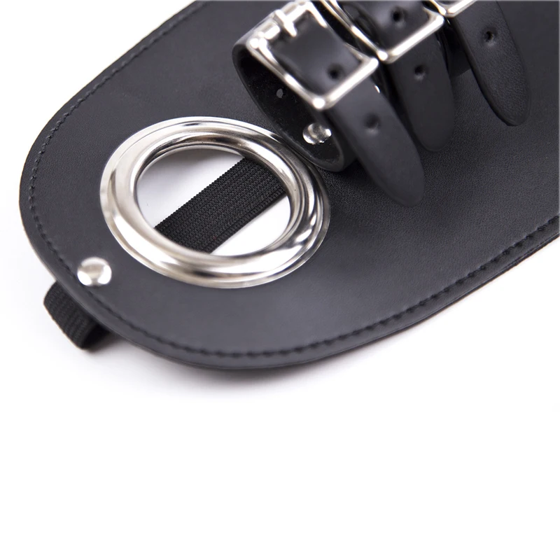 Leather Male Chastity Belt With Cock Ring Jockstrap Harness Three buckles Strap Penis Underwear Sexy Lingerie for Men Sex Thongs