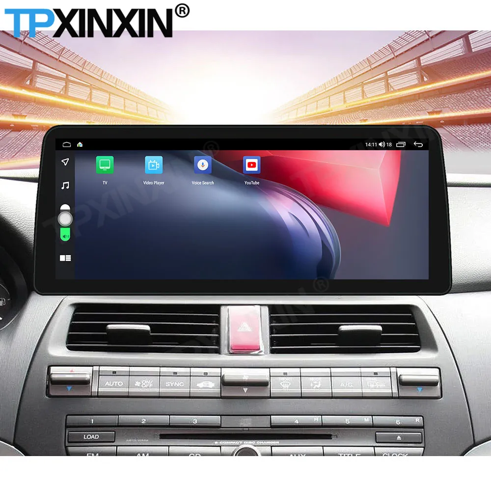 12.3 Inch 6+128G Car Radio Stereo Receiver Android 10 For Honda Accord 8 GPS Navigation Multimedia Player Screen Video Head Unit