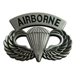 米軍airborne落下傘パラシュート翼ブローチピンバッジ