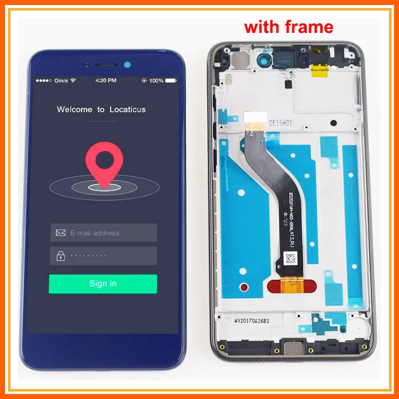 For Huawei Honor 8 Lite PRA-TL10 PRA LX1 LX3 LCD Display Matrix Module Pantalla Touch Screen Digitizer Sensor Assembly Frame