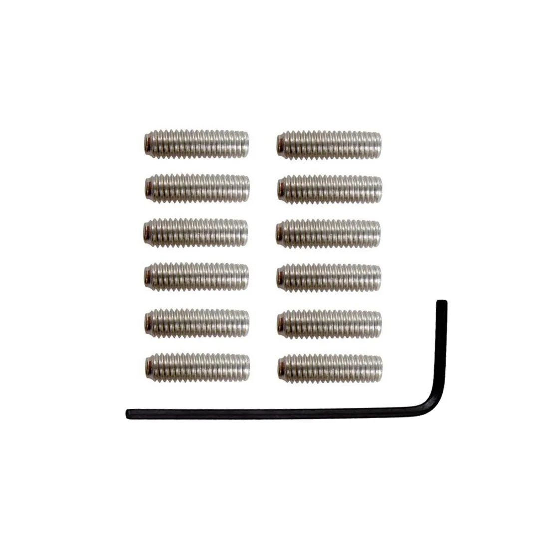 12 pcs M3*10mm Fender Bridge Saddle Screws Electric Bass Guitar Bridge Saddles Hexagon Screws for Tremolo Bridge Dropshipping