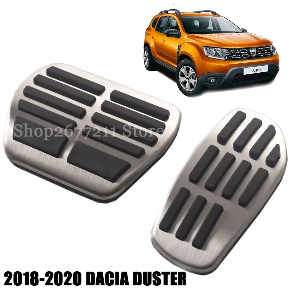 Car Accessorise Sport Comfortable Stainless Steel Fuel Brake Footrest Pedal for DACIA DUSTER 2018-2024