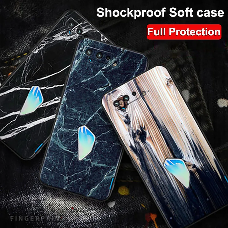 For Asus ROG Phone 5 Phone5 Case Soft Silicone TPU Game Phone Case For ASUS_I005DA Back Cover Cases For ASUS ROG 5 ROG5 Case