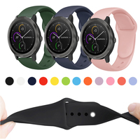 For Xiaomi Huami 18mm 70Mai GarmimActive S/Move 3s/Venu 2S 20mm Amazfit GTS 2E/GTS 2 22mm Vantage M/M2/S/S Pro Silicone strap