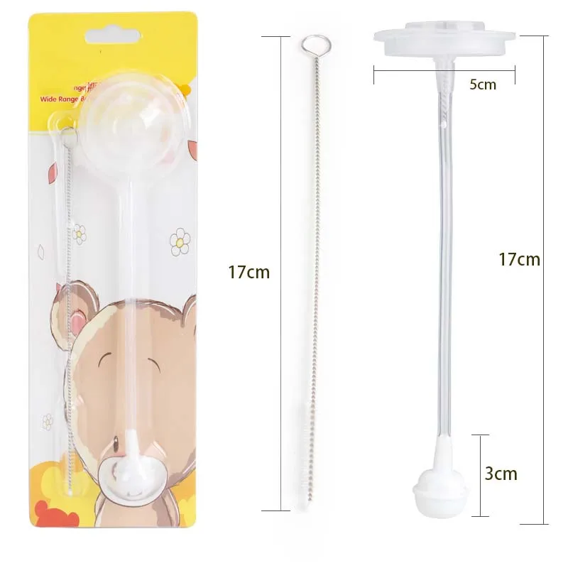 4Pcs/Set Baby Accessories Dedicated Straw Wide-mouth Bottle Accessories Wide Mouth PPSU Straw Brush Combination