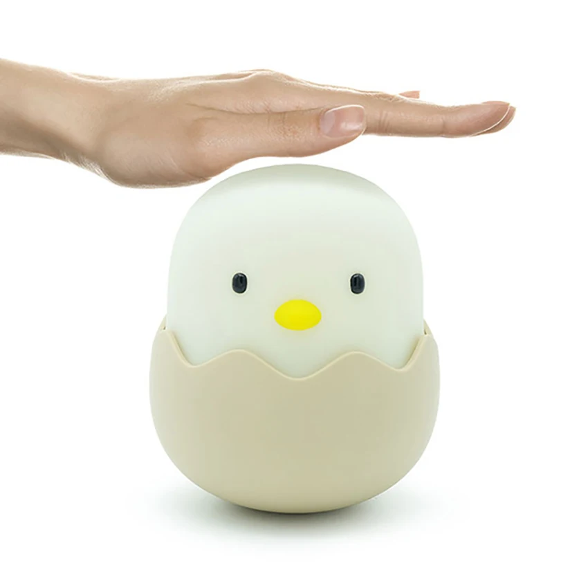 Luz nocturna para niños, regalos de cumpleaños, recargable, silicona suave, ajustable, luz nocturna para bebés con Sensor táctil, luz blanca/cálida