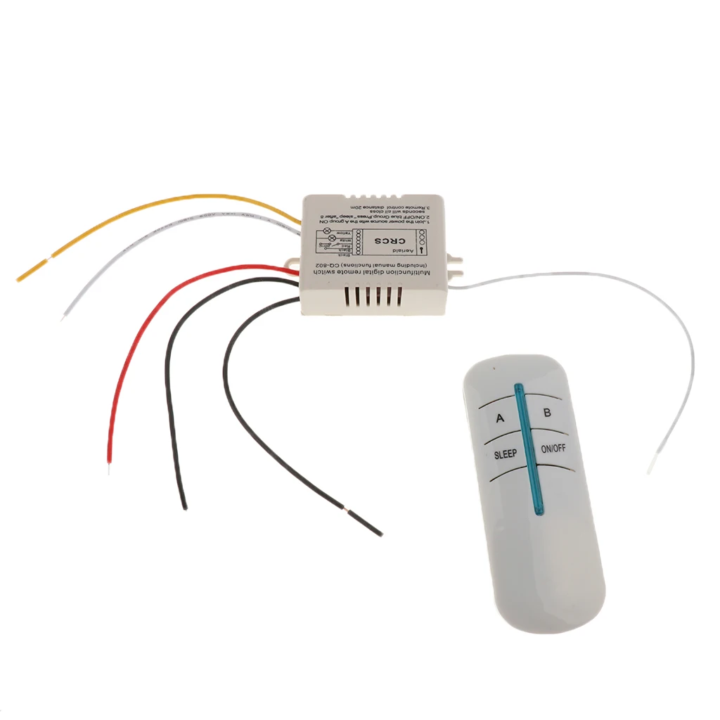Kualitas Tinggi 2 Way Wireless SMART Lampu Lampu RF Remote Control Switch Receiver + Emitor 220V