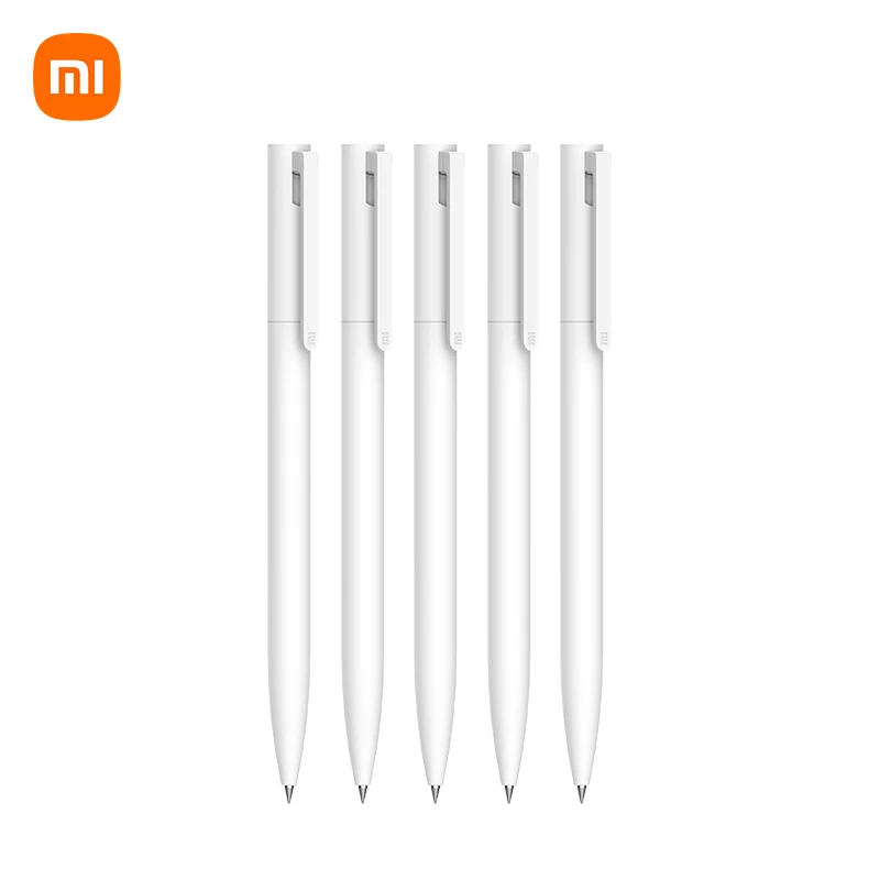 Original Xiaomi Mi Gel Ink Pen 0.5mm 2 5pcs Signing Pen Switzerland Refill Japan Ink Stationery Writing For School Exam