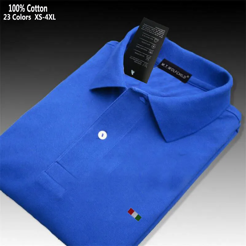 100% Cotton High Quality Summer New Wear Lapel Tees Mens Polos Shirts Short Sleeve Casual Polos Homme Fashion Clothing XS-5XL