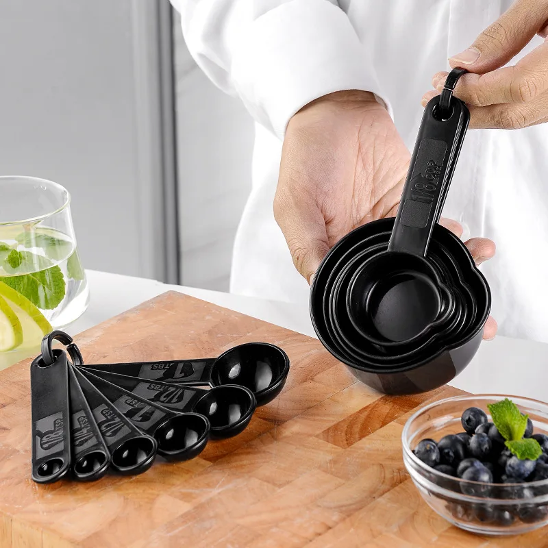 

Plastic Olecranon Measuring Cup Measuring Spoon Set 11 Piece Set With Graduated Measuring Spoon Household Baking Tools Kitchen S