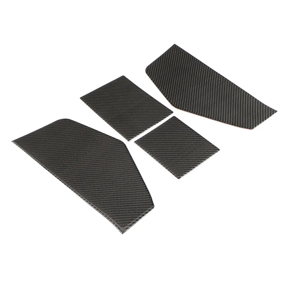 4pcs/set Car Gear Shift Panel Side Decoration Stickers For Suzuki Jimny 2019+ Real Carbon Fiber Car Styling Moldings